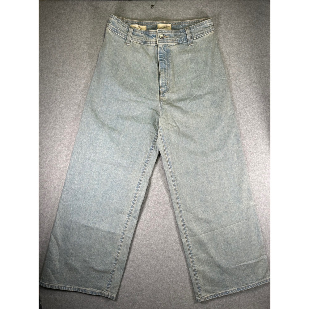 Universal Thread Sailor Wide Leg Jeans Womens 8R Light Wash Denim High Rise